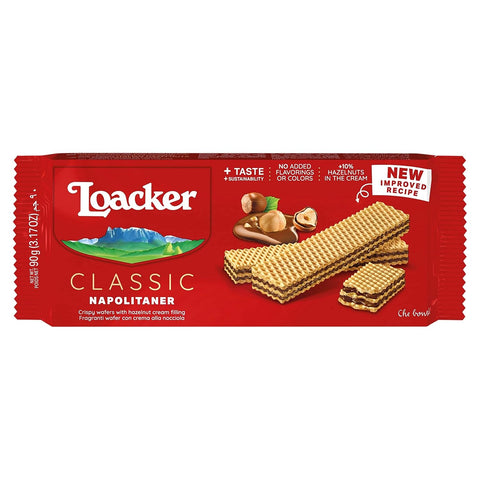 Biscuits Loacker Napolitaner 90g (Pack of 28)