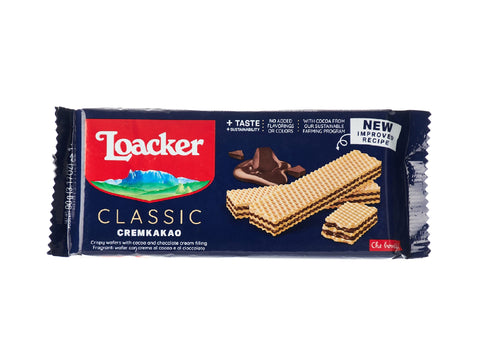 Biscuits Loacker Cremkakao 90g (Pack of 28)