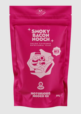 Notorious Nooch B12 Smoky Bacon 80g (Pack of 12)