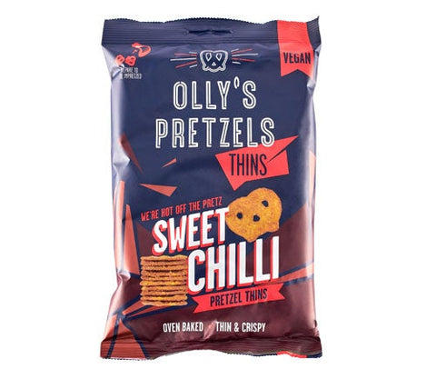 Olly's Pretzel Thins - Sweet Chilli 35g (Pack of 10)