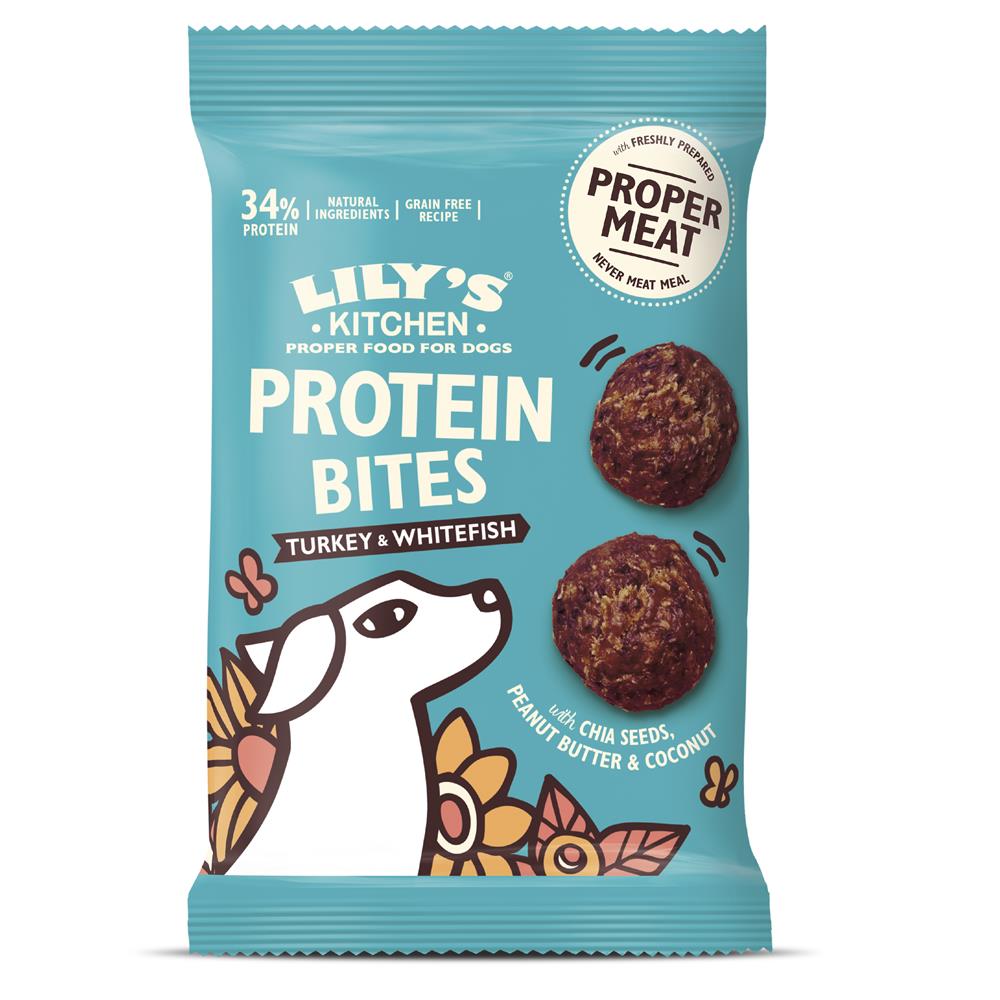 Lily's Kitchen Turkey & fish Protein Bites 40g (Pack of 12)