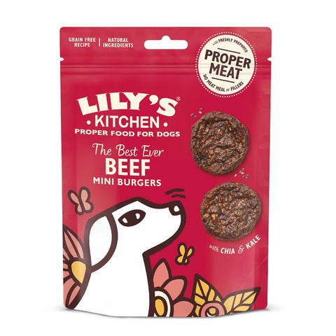 Lily's Kitchen Beef Burgers 70g (Pack of 8)