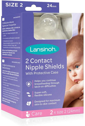 Lansinoh Contact Nipple Shields 2pk (Pack of 12)