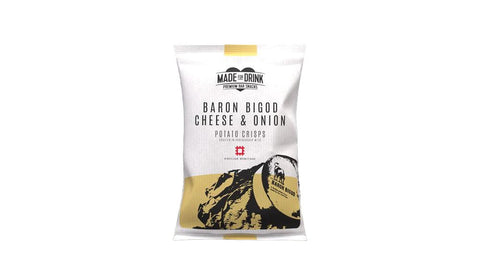 Made for Drink Baron Bigod Cheese & Onion Crisps 40g (Pack of 24)