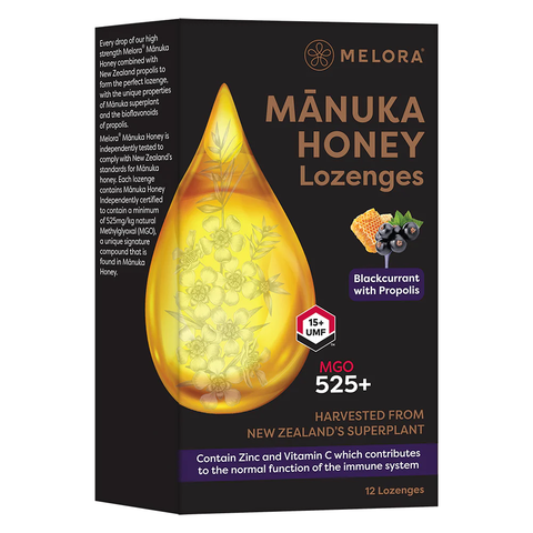 Melora Manuka, Bulk & Propolis Loz 12 Lozenges (Pack of 24)
