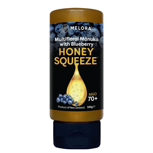 Melora Manuka Squeeze Blueberry 330g (Pack of 8)