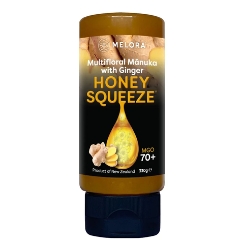 Melora Manuka Squeeze Ginger 330g (Pack of 8)
