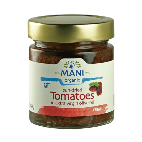 Mani Organic Sundried Tomatoes in Olive Oil 205g (Pack of 6)
