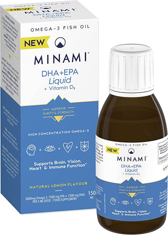 Minami MINAMI DHA + EPA Liquid + VitD 150ml