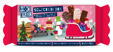 Moo Free Christmas Selection Box 80g (Pack of 10)