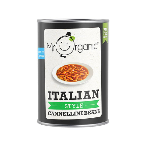Mr Organic Italian Style Cannellini Beans 400g (Pack of 12)