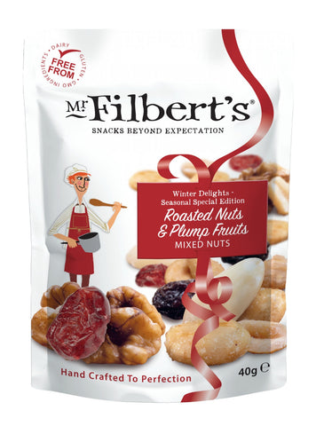 Mr Filbert Roasted Nuts and Plump Fruits 40g (Pack of 20)