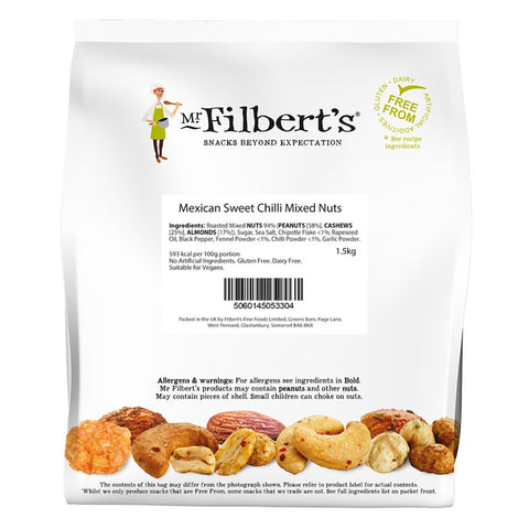 Mr Filberts Mexican Sweet Chilli Mixed Nuts 1500g