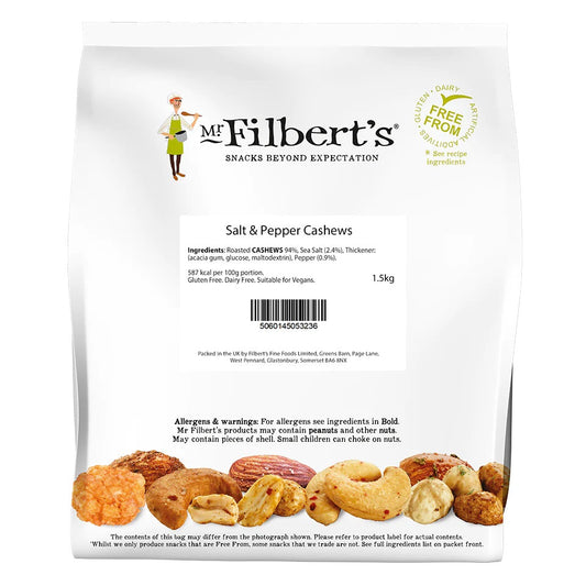 Mr Filberts Salt & Pepper Cashews 1500g