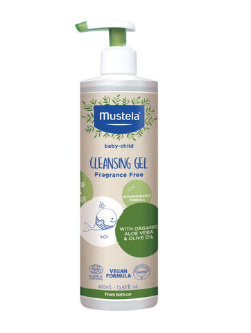 Mustela Bio Organic Cleansing Gel Hair 400g (Pack of 24)