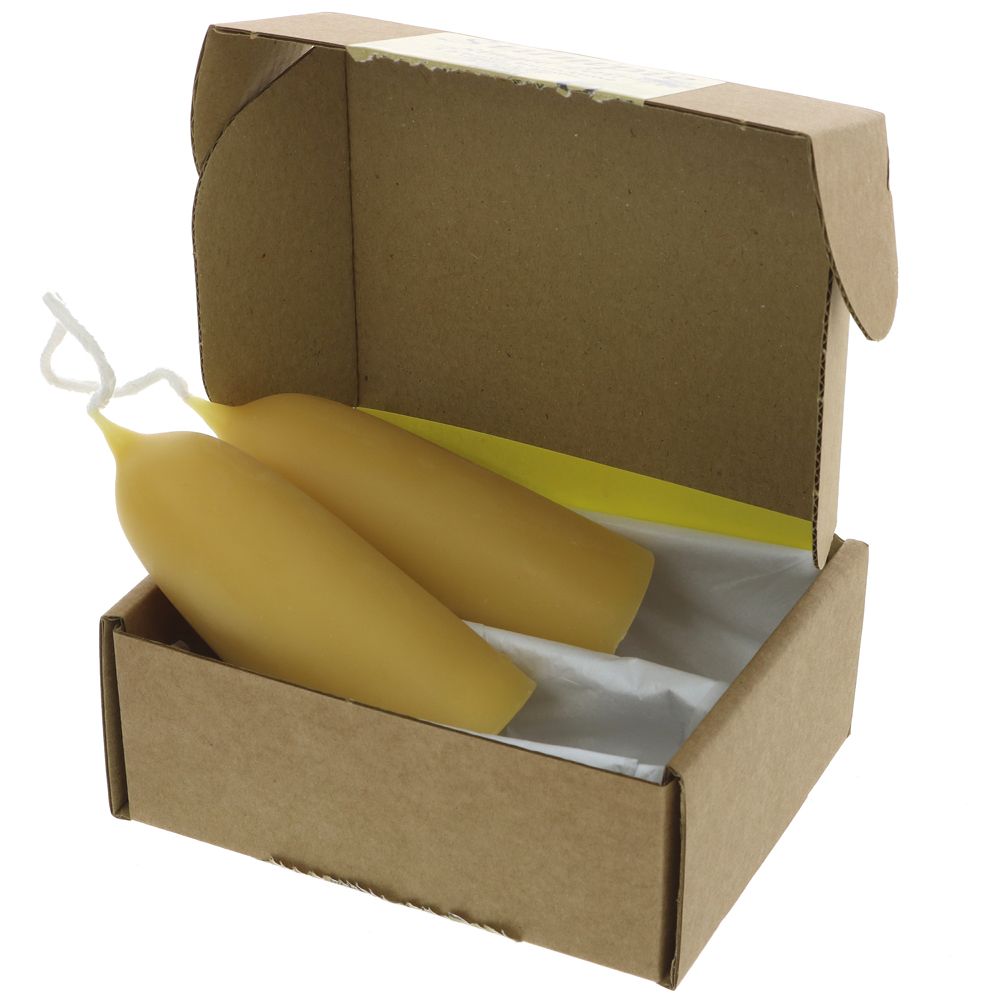 Moorlands Candles Mlands Stumpie Beeswax Candles 1 Pair