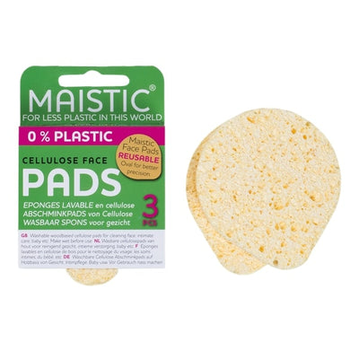 Maistic Plastic Free Face Pads 3Cloth (Pack of 24)