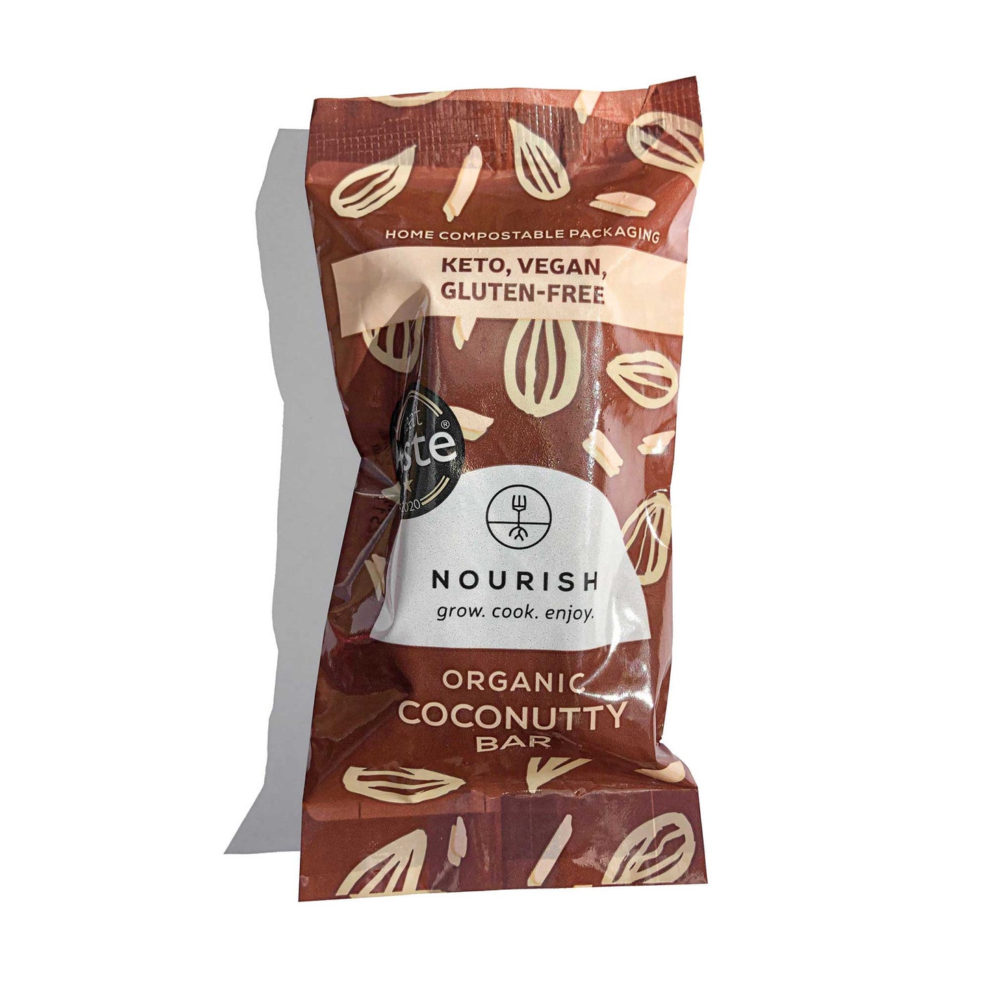 Nourish Grow Cook Enjoy Nourish Organic Coconutty Bar 60g