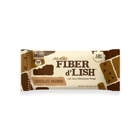 Nugo Fiber d'Lish Chocolate Brownie 45g (Pack of 16)