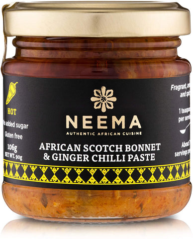 Neema African Aromatic Ginger & Scotch Bonnet Chilli Paste 106g