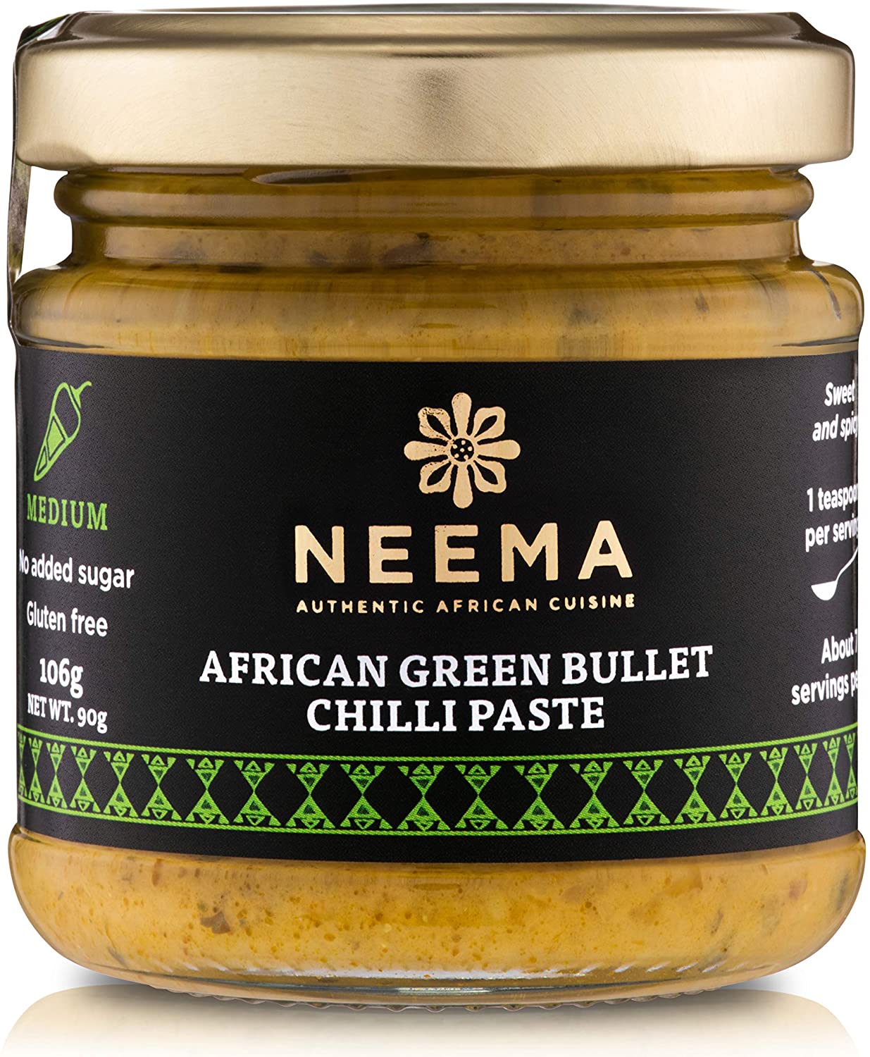 Neema African Sweet & Spicy Green Chilli Paste 106g