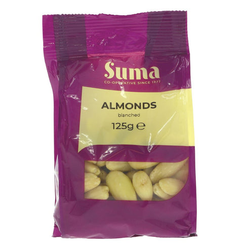 Suma Prepacks Blanched Almonds 125g (Pack of 6)