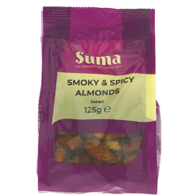 Suma Prepacks Almonds - Smoky & Spicy 125g (Pack of 6)