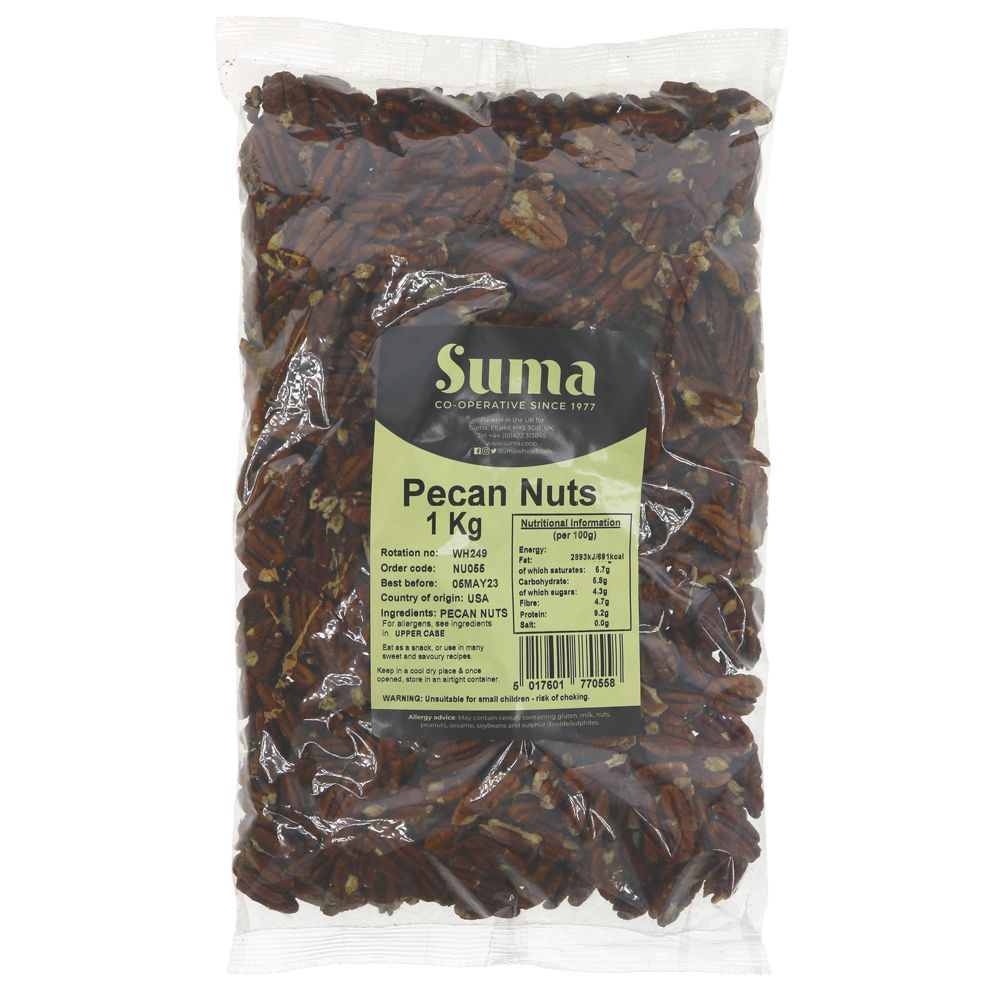 Suma Bagged Down Pecan Nuts 1kg