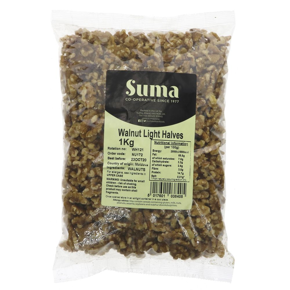 Suma Bagged Down Walnuts Light Halves 1kg