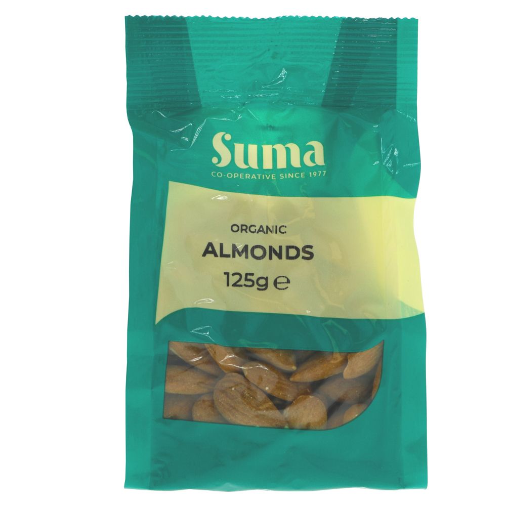 Suma Prepacks Organic Almonds 125g (Pack of 6)