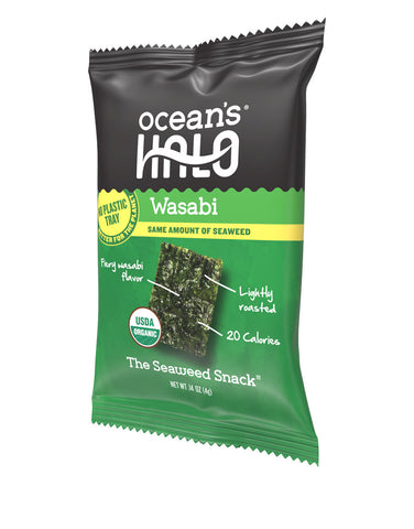 Ocean's Halo Wasabi Seaweed Snack 4g (Pack of 20)