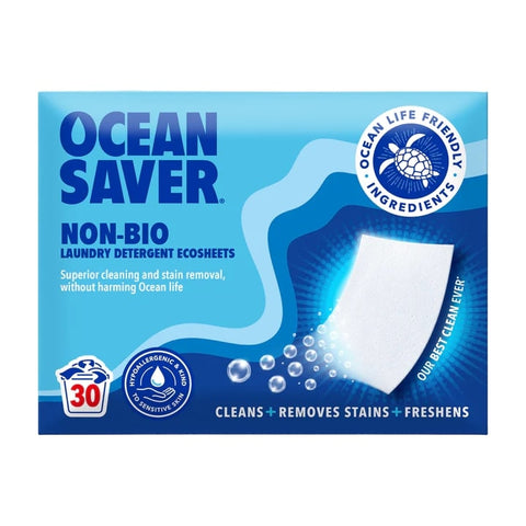 OceanSaver EcoSheets - Laundry 15 sheets- 30 washes (Pack of 12)