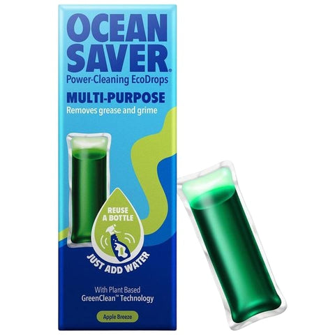 OceanSaver EcoDrop - Multipurpose Cleaner Apple Breeze 10ml (Pack of 12)