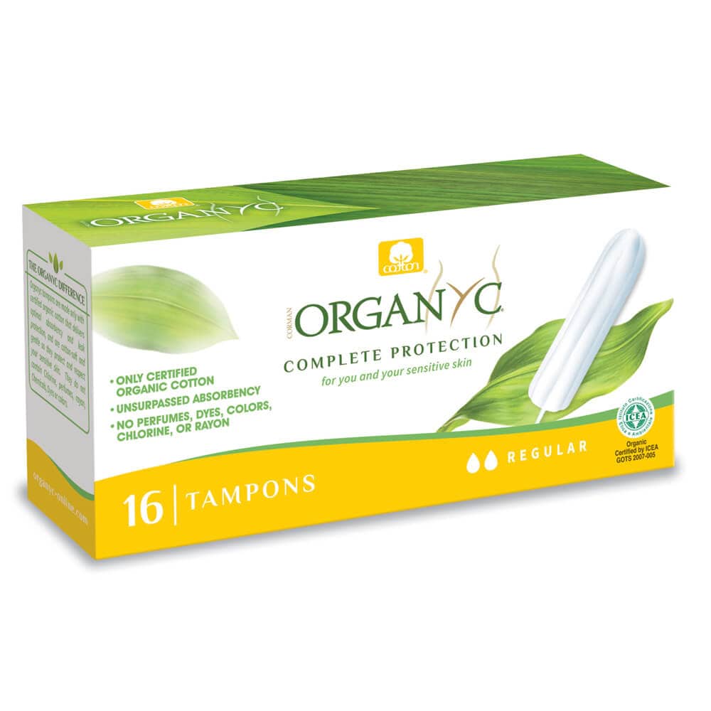 Organyc Tampon - Regular (No Applicator) 43g (Pack of 12)