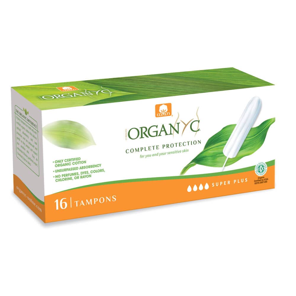 Organyc Tampon Super Plus - No Applicator 72g (Pack of 12)