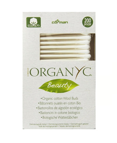 Organyc 100% Organic Cotton Buds (200pcs) 98g (Pack of 12)