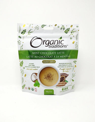 Organic Traditions Mint Chocolate Latte - Limited Edition 150g (Pack of 6)