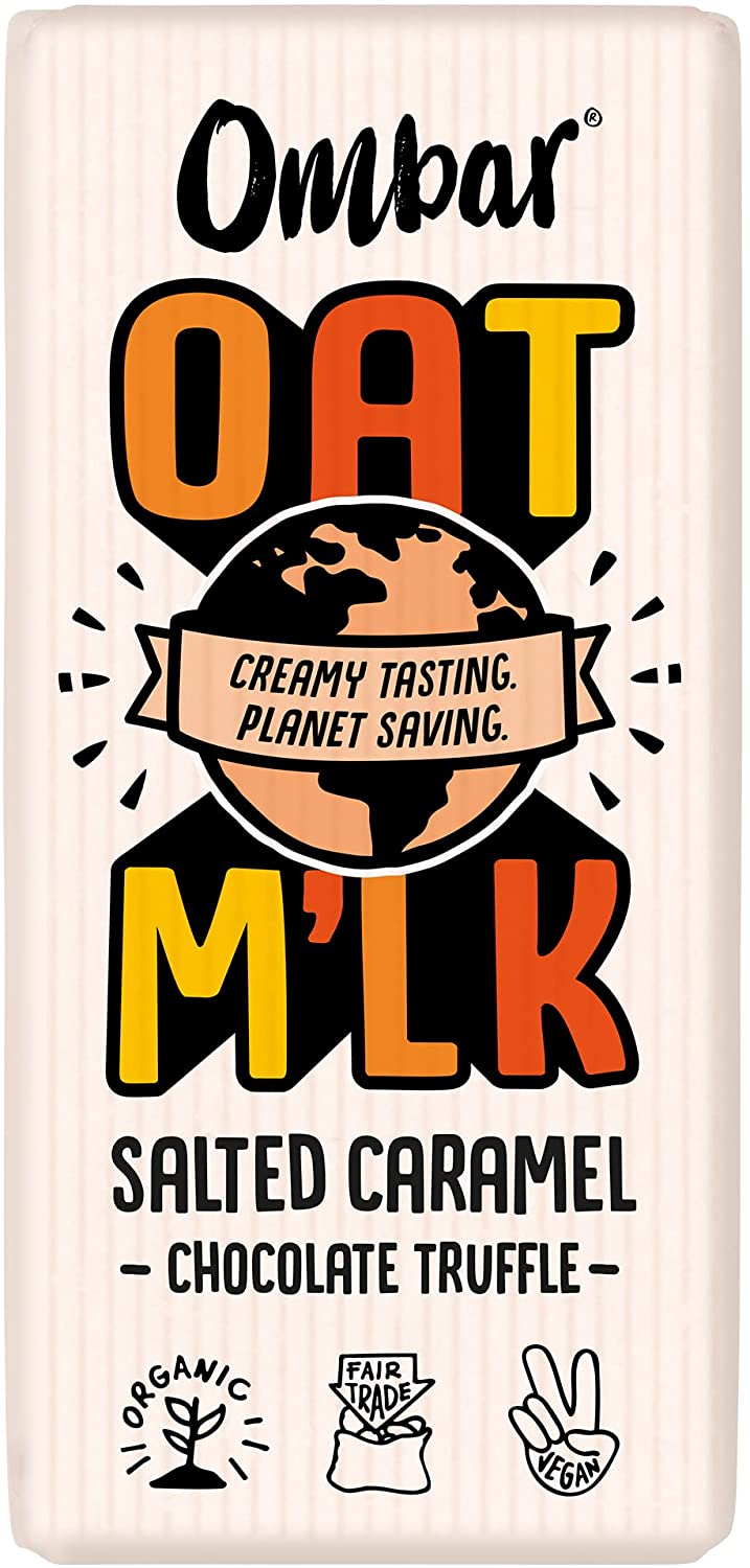Ombar Chocolate Oat M'lk Salted Caramel Truffle 70g (Pack of 10)