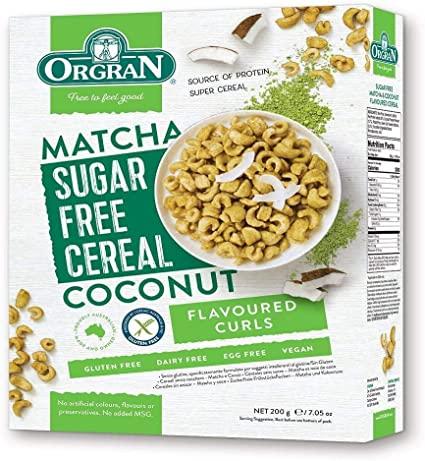 Orgran Sugar Free Matcha & Coconut Cereal 200g