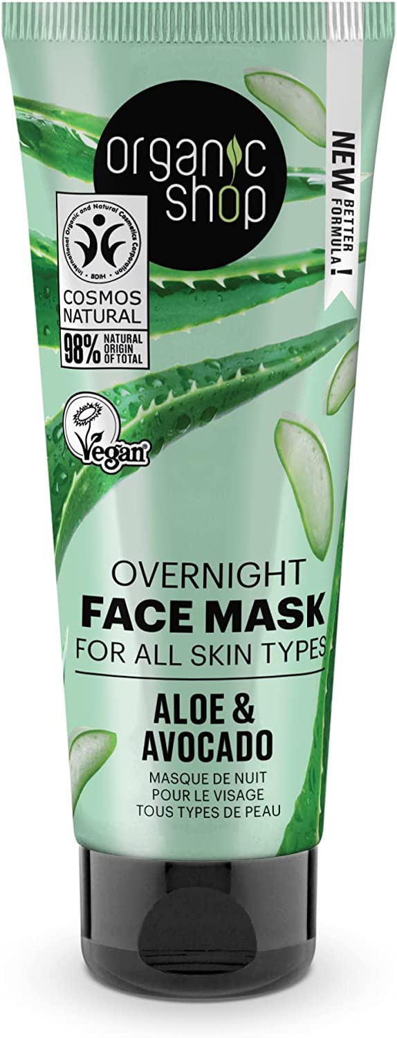 Organic Shop Overnight Face Mask A&A 75ml (Pack of 6)