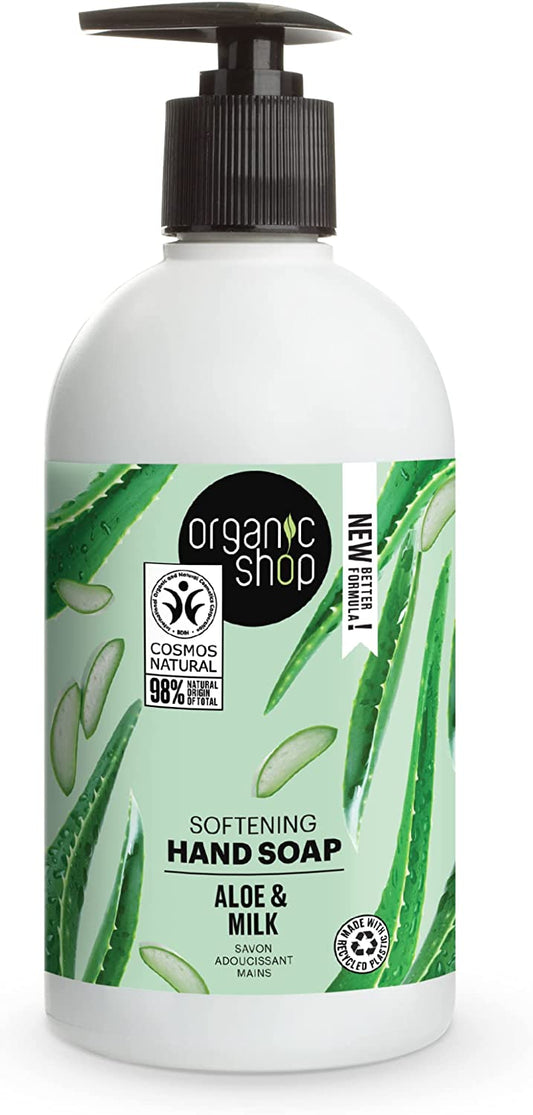 Organic Shop Softening HandSoap A&M 500ml (Pack of 6)
