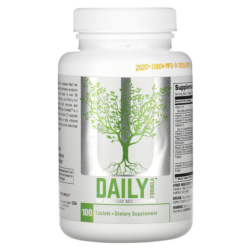 Universal Nutrition Daily Formula - 100 tablets