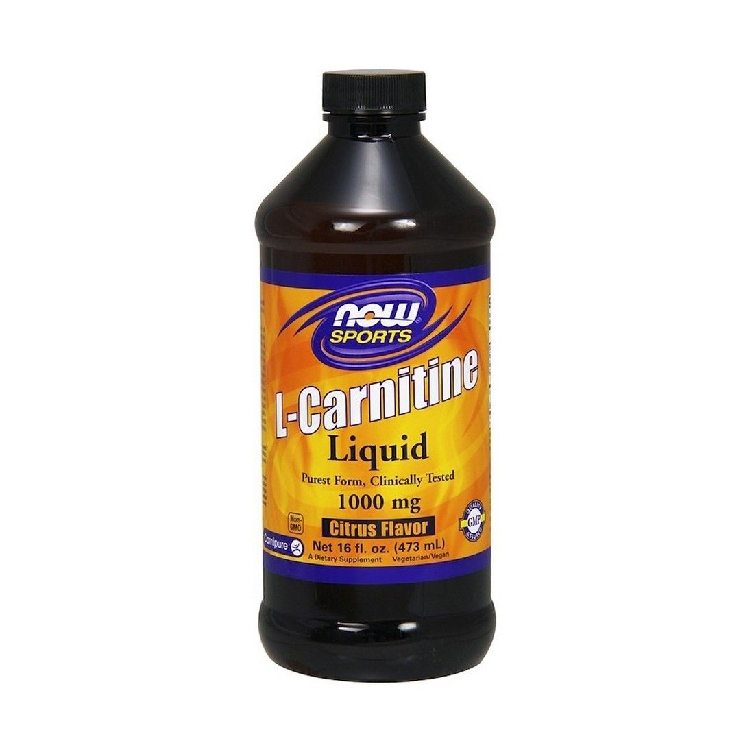 NOW Foods L-Carnitine Liquid, 1000mg Citrus Flavor - 473 ml.