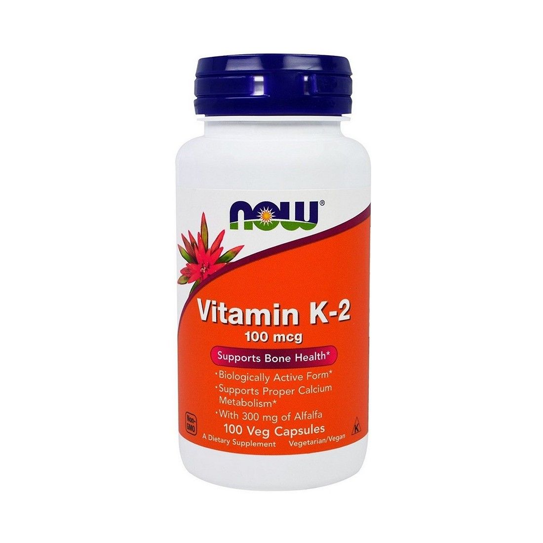 NOW Foods Vitamin K-2, 100mcg - 100 vcaps