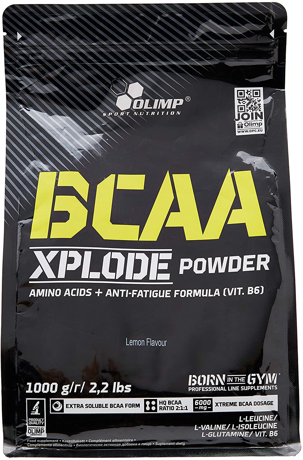 Olimp Nutrition BCAA Xplode, Lemon - 1000g