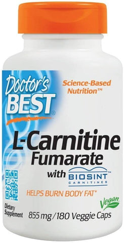 Doctor's Best L-Carnitine Fumarate, 855mg - 180 vcaps
