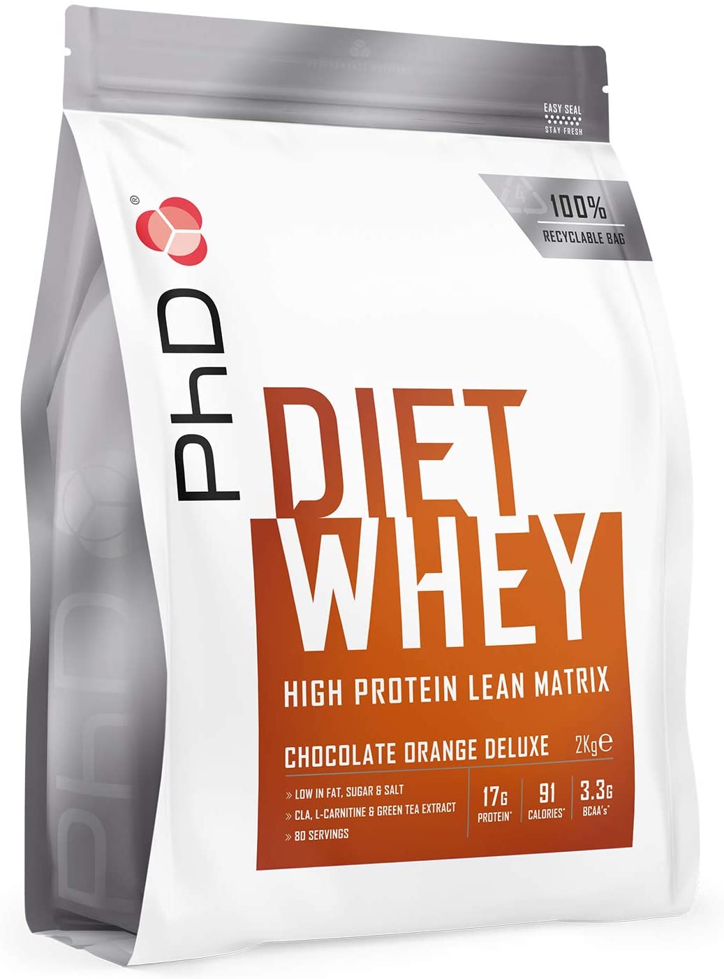 PhD Diet Whey, Chocolate Orange Deluxe - 2000g