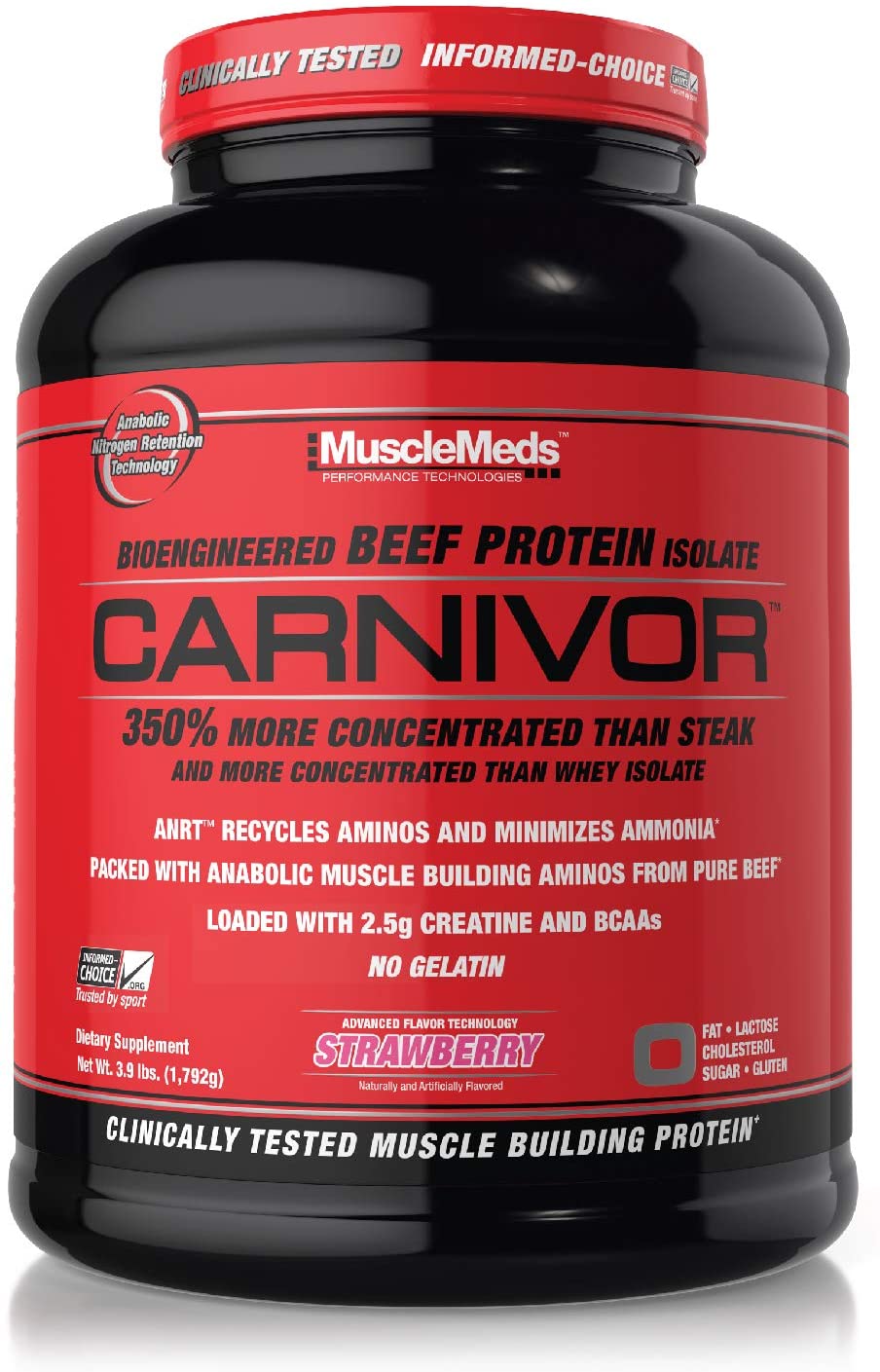 MuscleMeds Carnivor, Strawberry - 1792g