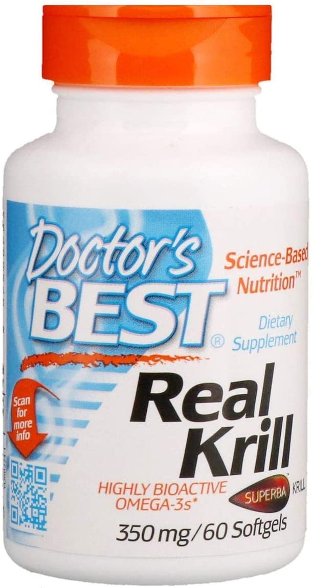 Doctor's Best Real Krill, 350mg - 60 softgels