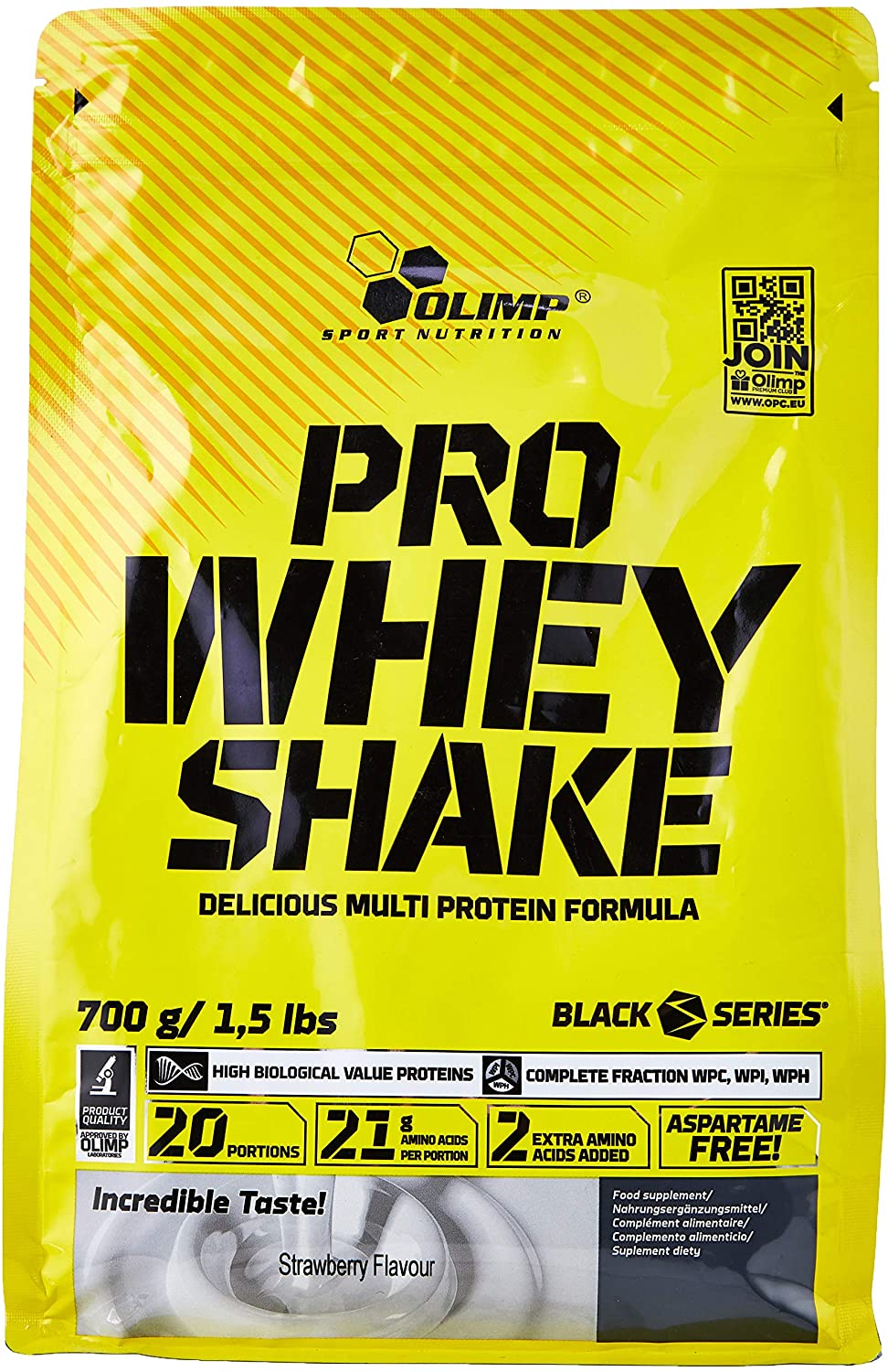 Olimp Nutrition Pro Whey Shake, Strawberry - 700g